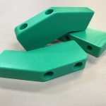 HMPE 500 schraperblok - Bespex kunststof bewerking