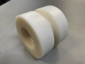 PA6 G loopwiel Nylon draaien - Bespex kunststof bewerking