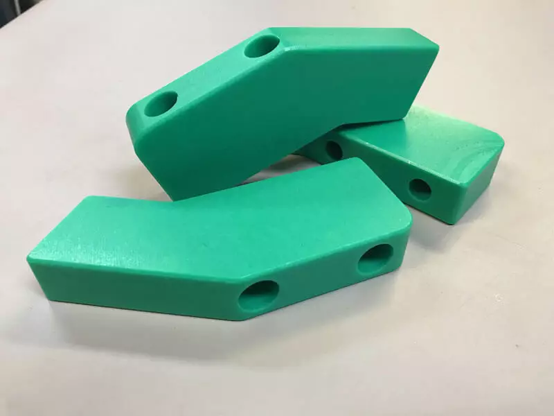 HMPE 500 schraperblok - Bespex kunststof bewerking